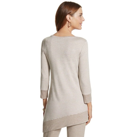 Chicos Sz 2 ZENERGY RETREAT Asymmetrical Tunic - Picture 2 of 11